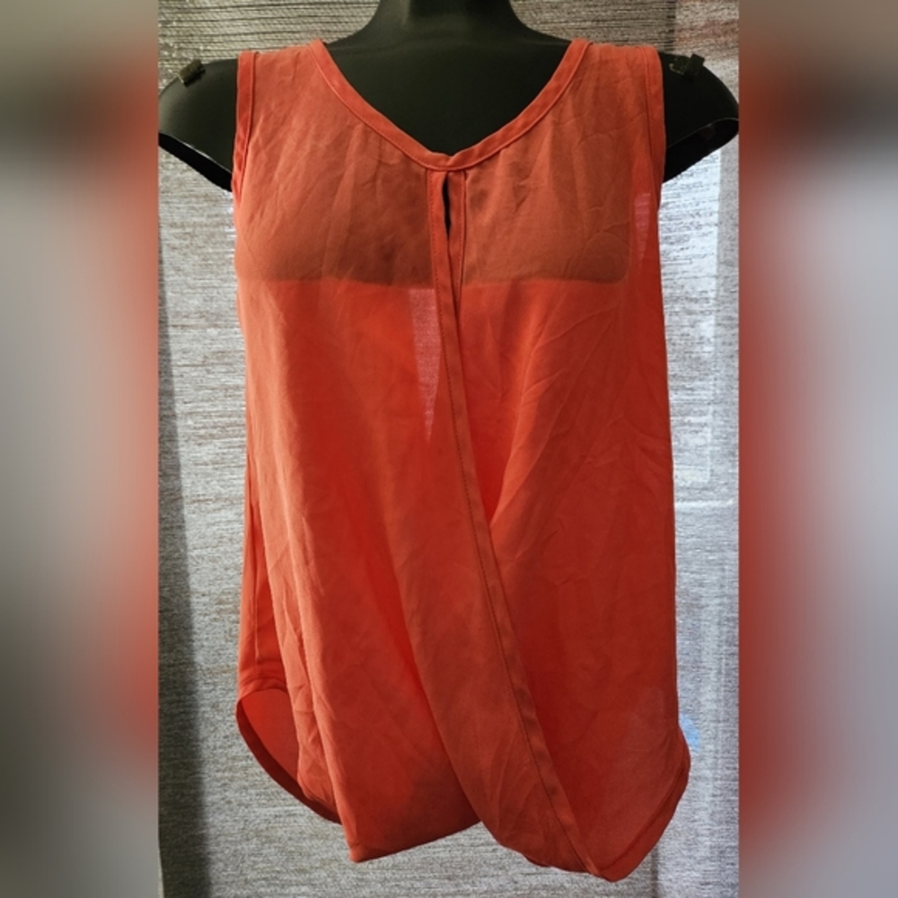 Finn & Clover Sleeveless Twist Top Tangerine size L